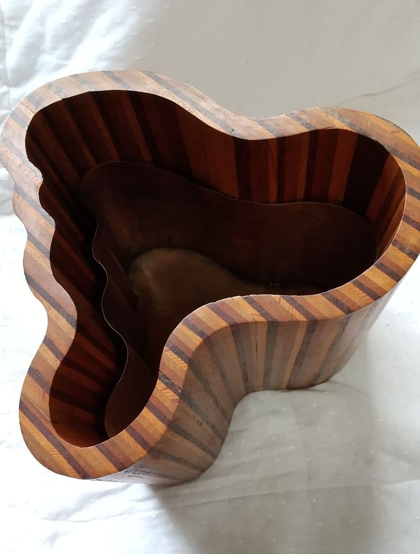 オリジナルアート花器　ー寄木細工ー