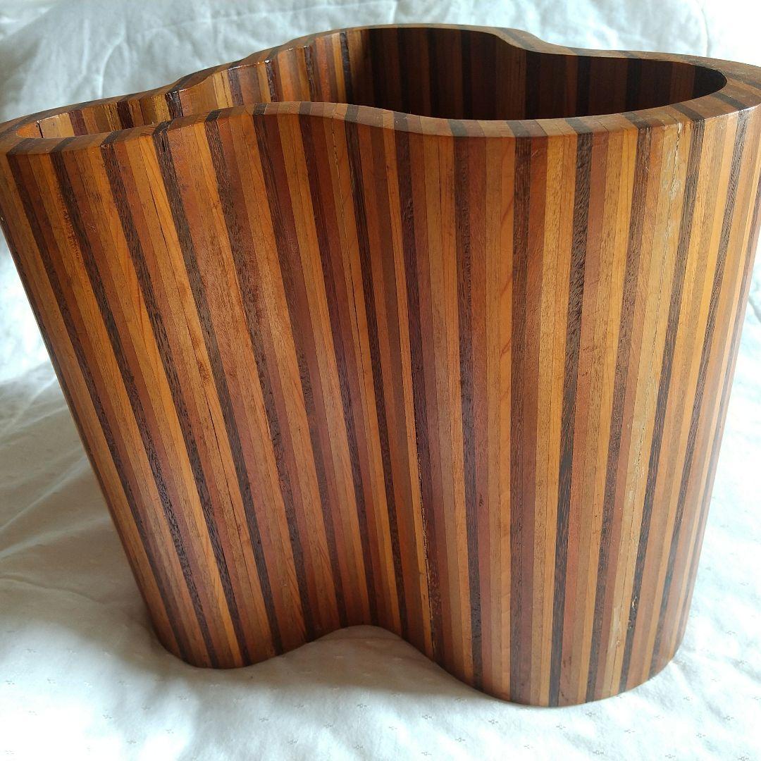 オリジナルアート花器　ー寄木細工ー