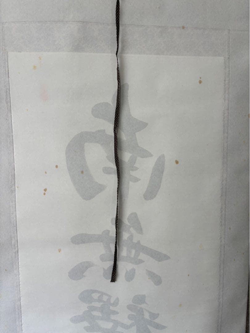 【真作保証】掛軸 渡辺雅心『南無釈迦牟尼佛』仏書 紙本 肉筆 共箱付 掛け軸