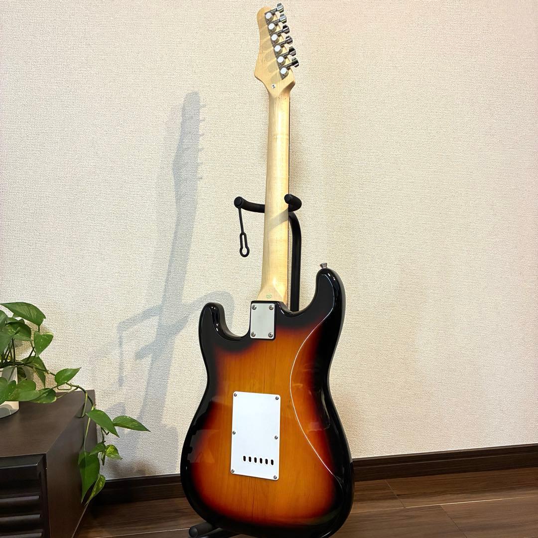 プレイテック ストラトキャスター エレキギター サンバースト