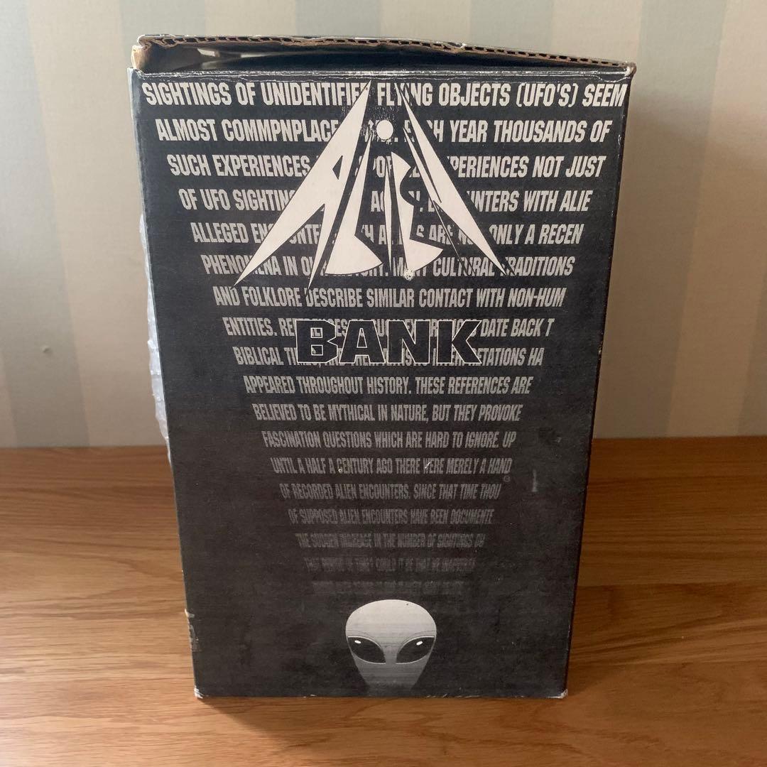 未使用 レトロ ビンテージ エイリアン ヘッド バンク 貯金箱 レッドワークス