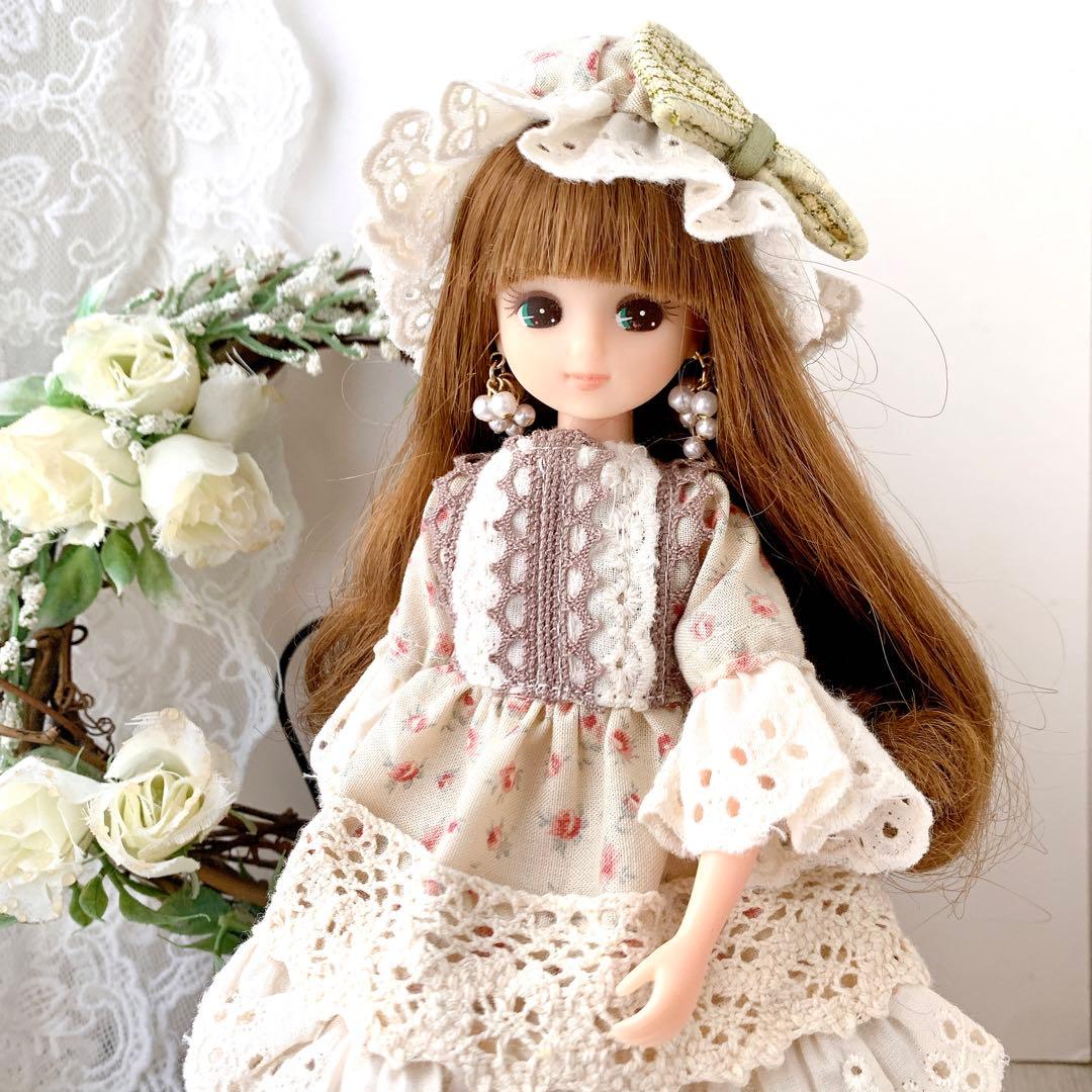 リカちゃんハンドメイド服★カントリードレス★