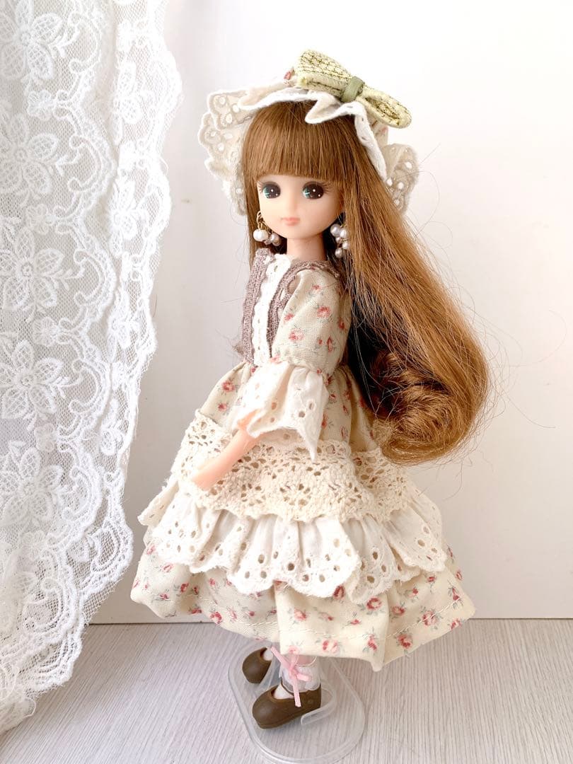 リカちゃんハンドメイド服★カントリードレス★