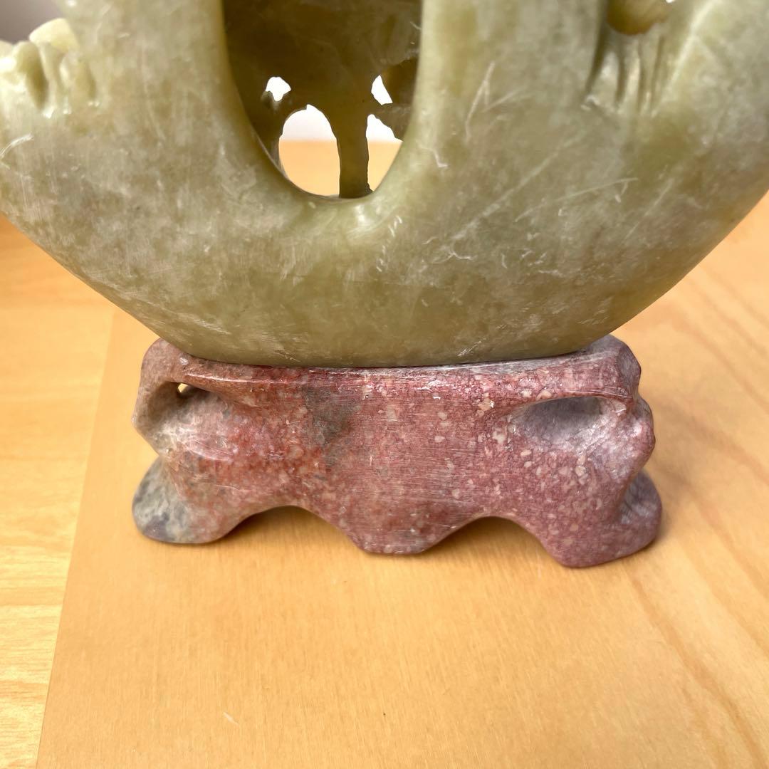 蝋石　彫刻　オブジェ　開運　骨董品