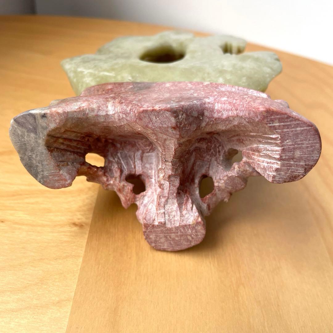 蝋石　彫刻　オブジェ　開運　骨董品