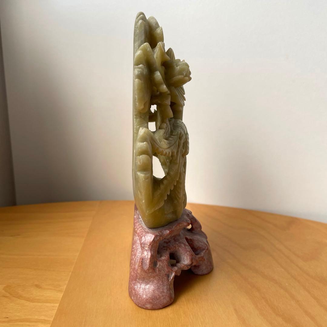 蝋石　彫刻　オブジェ　開運　骨董品