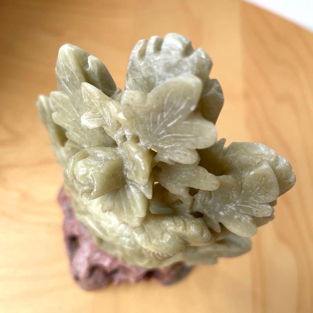 蝋石　彫刻　オブジェ　開運　骨董品