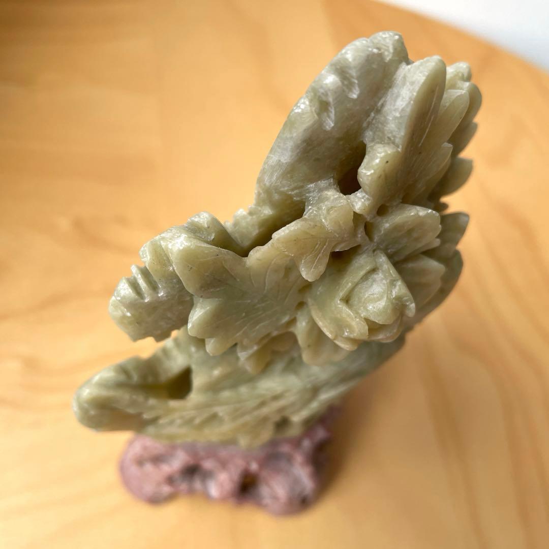 蝋石　彫刻　オブジェ　開運　骨董品