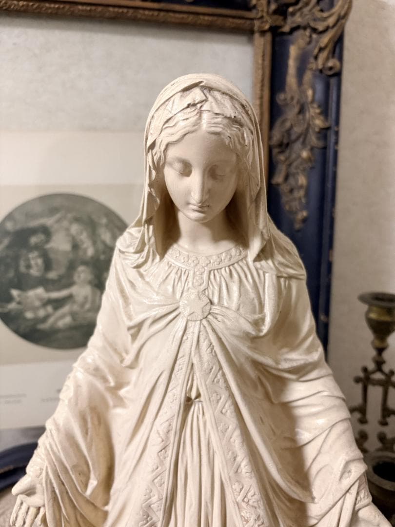 フランスアンティーク 聖母マリア像