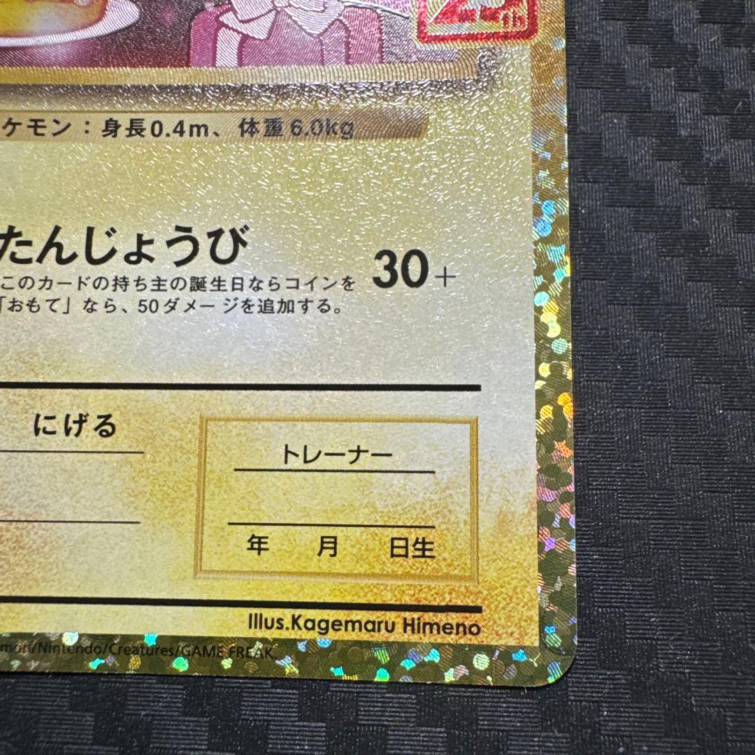 おたんじょうび　ピカチュウ　25th