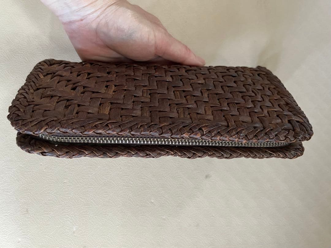 SALE◆国産 山葡萄蔓 長財布 艶有り ジャンク品 リメイク用◆