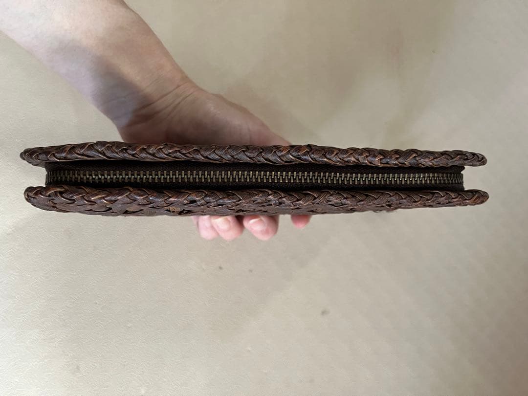 SALE◆国産 山葡萄蔓 長財布 艶有り ジャンク品 リメイク用◆