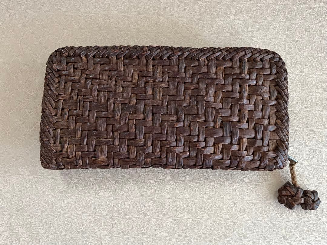 SALE◆国産 山葡萄蔓 長財布 艶有り ジャンク品 リメイク用◆