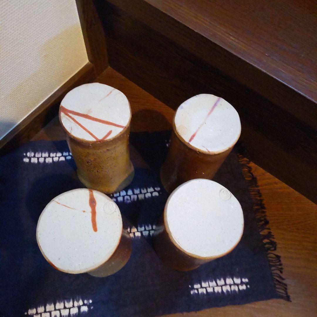 使いやすい花器 4本 備前焼 4