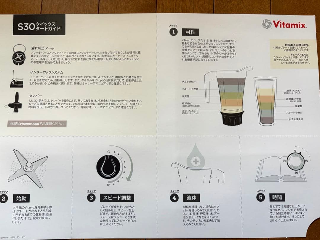 未使用 Vitamix S-Seriesミキサー　ブレンダー　ブルー