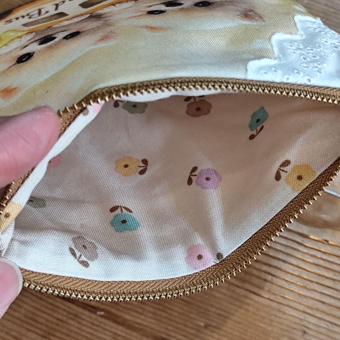 (専用ページ)ポメラニアンちゃんとひよこのふんわりファスナーポーチ、16