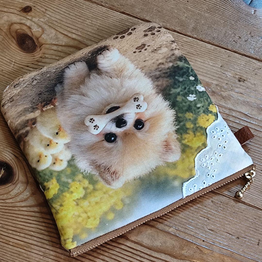(専用ページ)ポメラニアンちゃんとひよこのふんわりファスナーポーチ、16