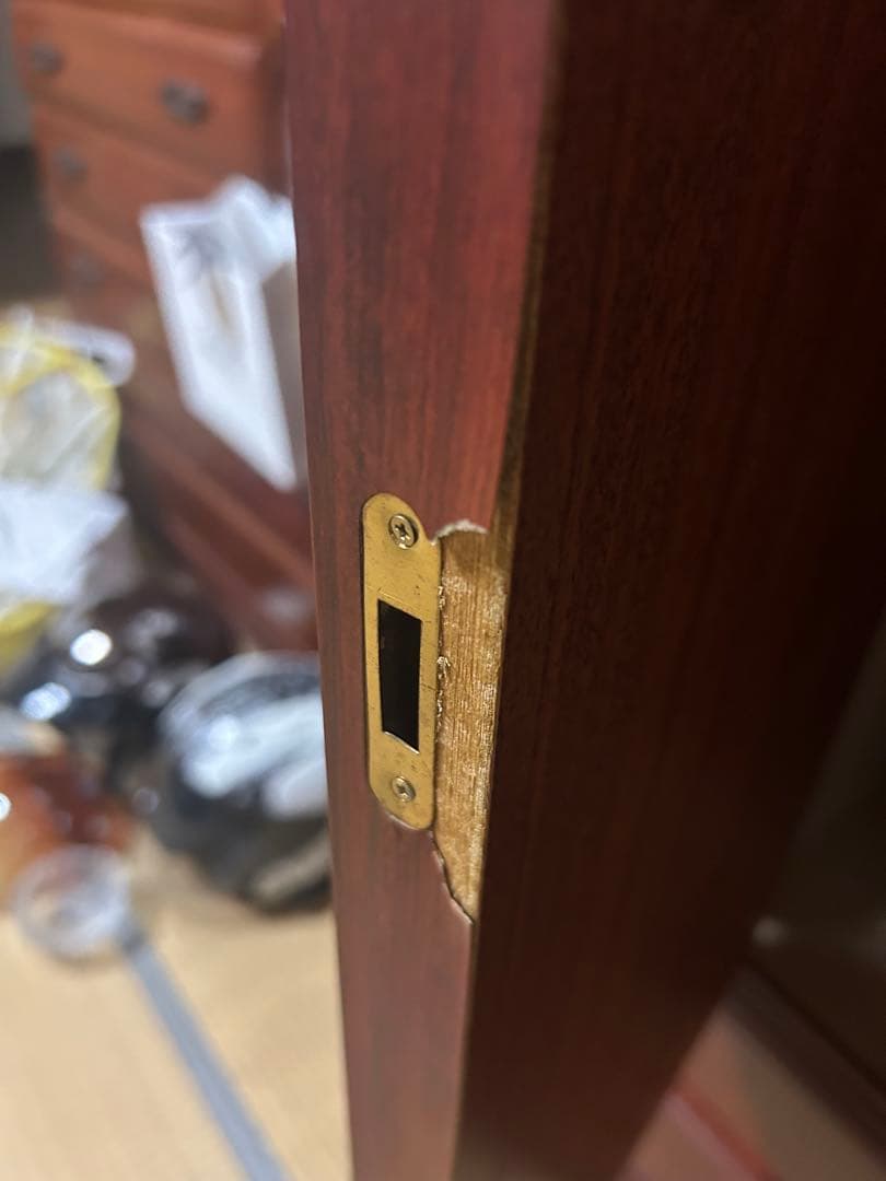 婚礼タンス 木製衣装ケース ダークブラウン