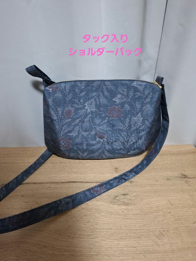 大島紬リメイクショルダーバック、ノーカラーコート、帽子Lサイズ3点セット！