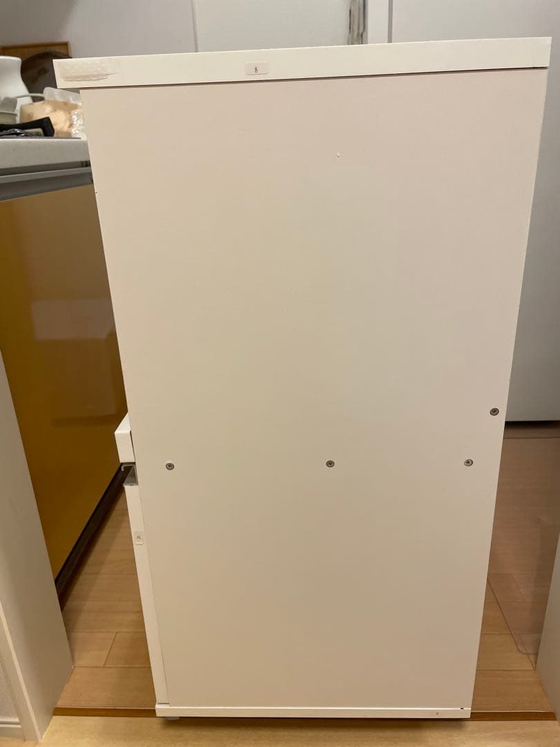 美品 ホワイトキッチンカウンター 電源コンセント付き