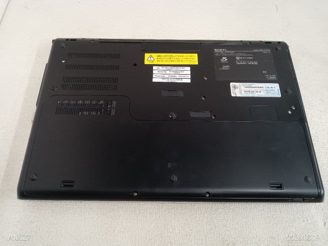 ︙Sony PCG-41413N Intel i7 8GB ストレージ無