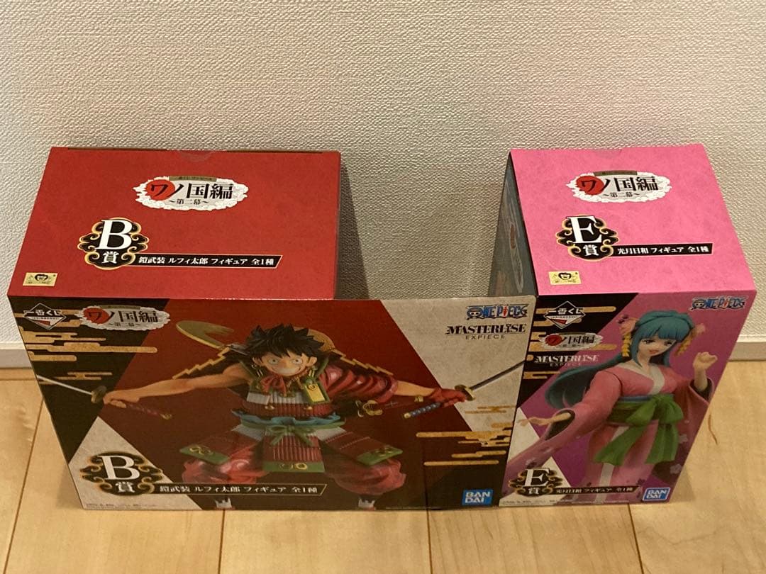 一番くじ　ワンピース　ルフィ太郎　光月日和　フィギュア 2体セット