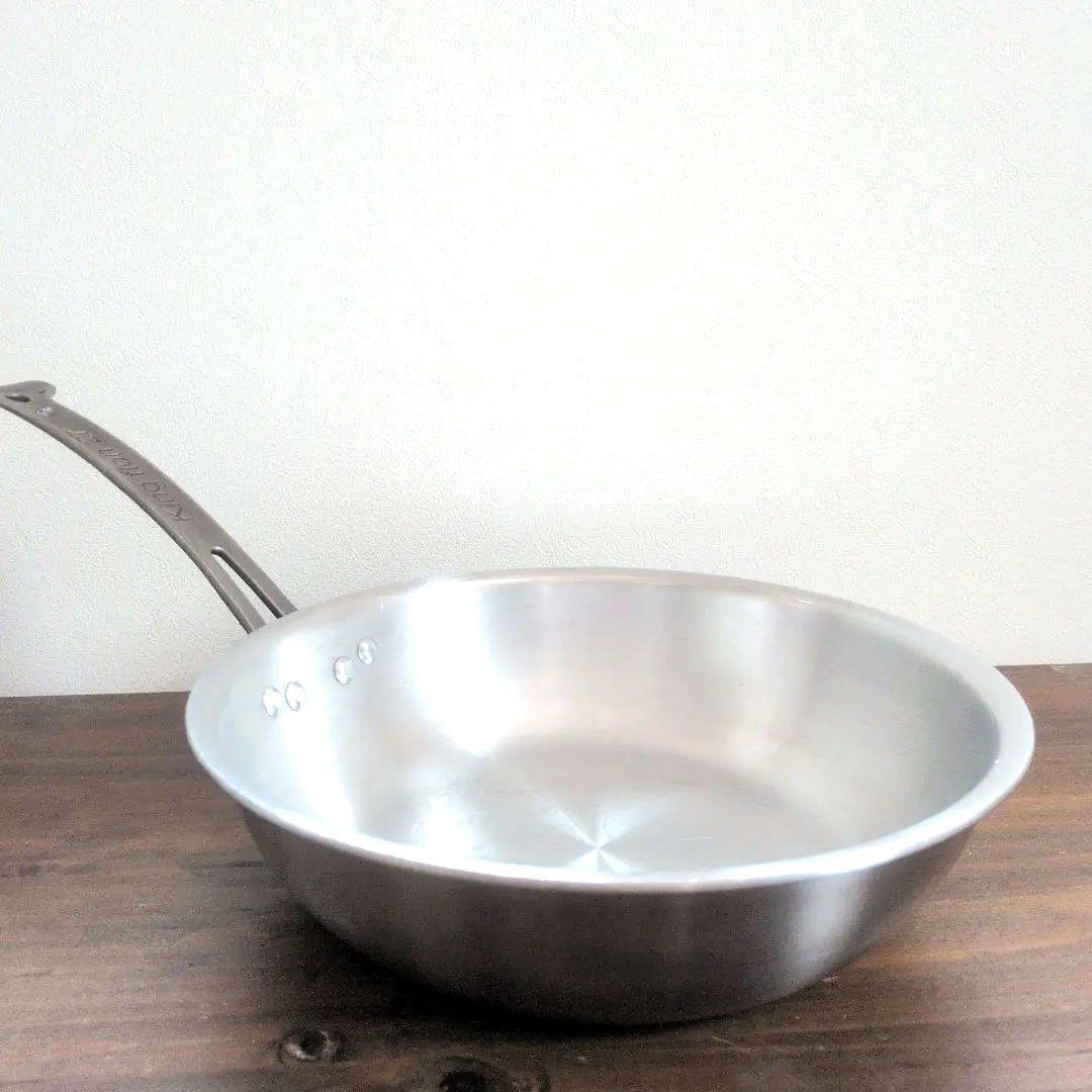 中尾アルミ フライパン 27cm IH対応 深型 ステンレス製