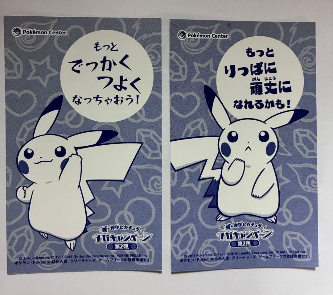 強かわピカチュウ メガキャンペーン　ポンチョ　名刺カード