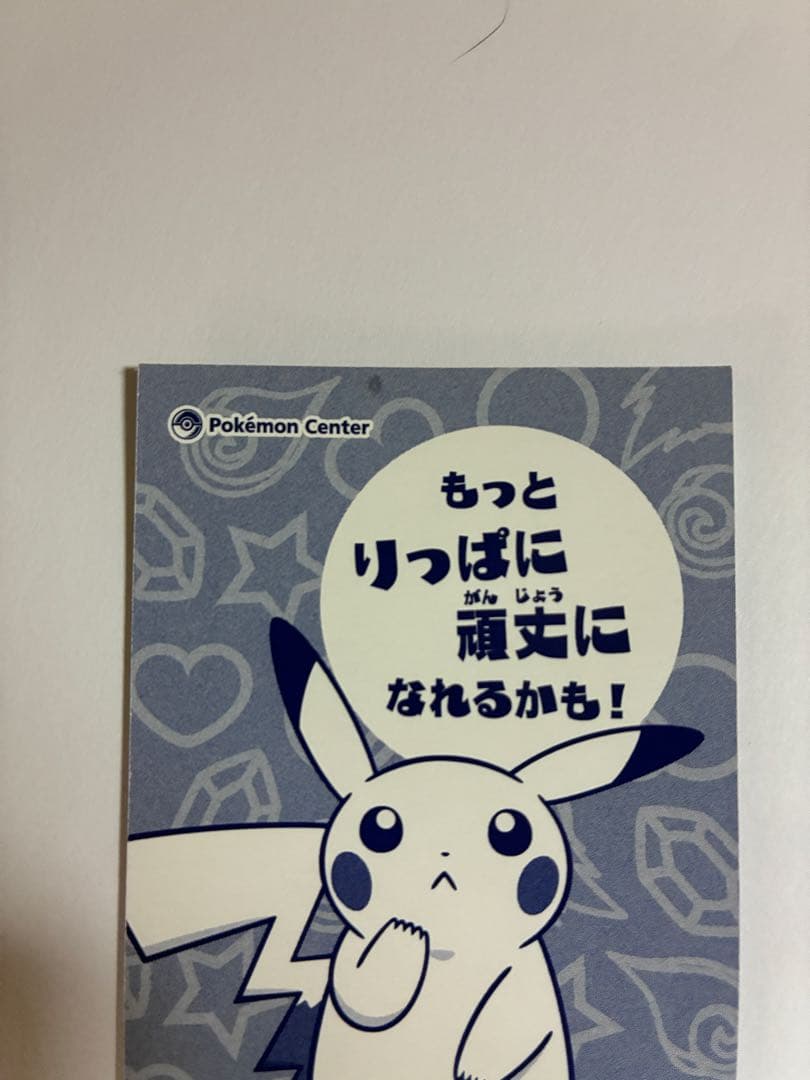 強かわピカチュウ メガキャンペーン　ポンチョ　名刺カード