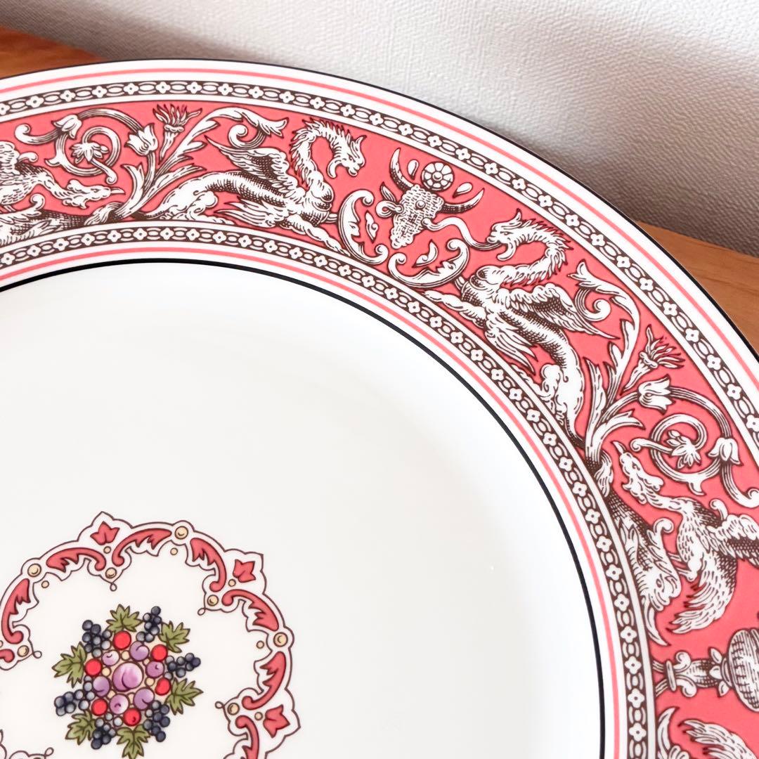 ウェッジウッド フロレンティーン サーモン ピンク プレート 27cm