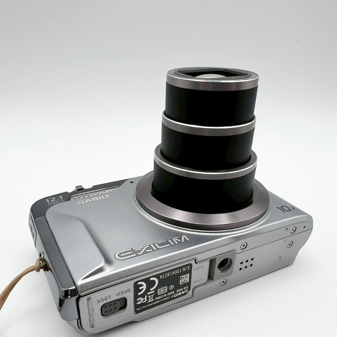 【動作品】CASIO EXILIM EX-H10 コンデジ シルバー 動作確認済
