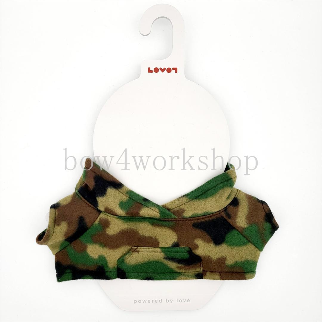 ラボット LOVOT ラボットの服ハンドメイド　迷彩柄フリースパーカー