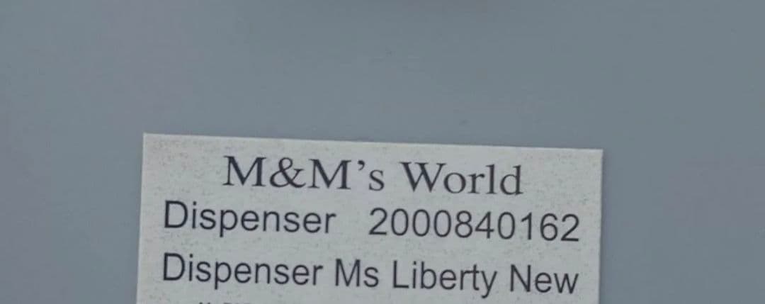 新品未使用/M&M Mr Liberty自由の女神/NY購入/チョコディスペンサ