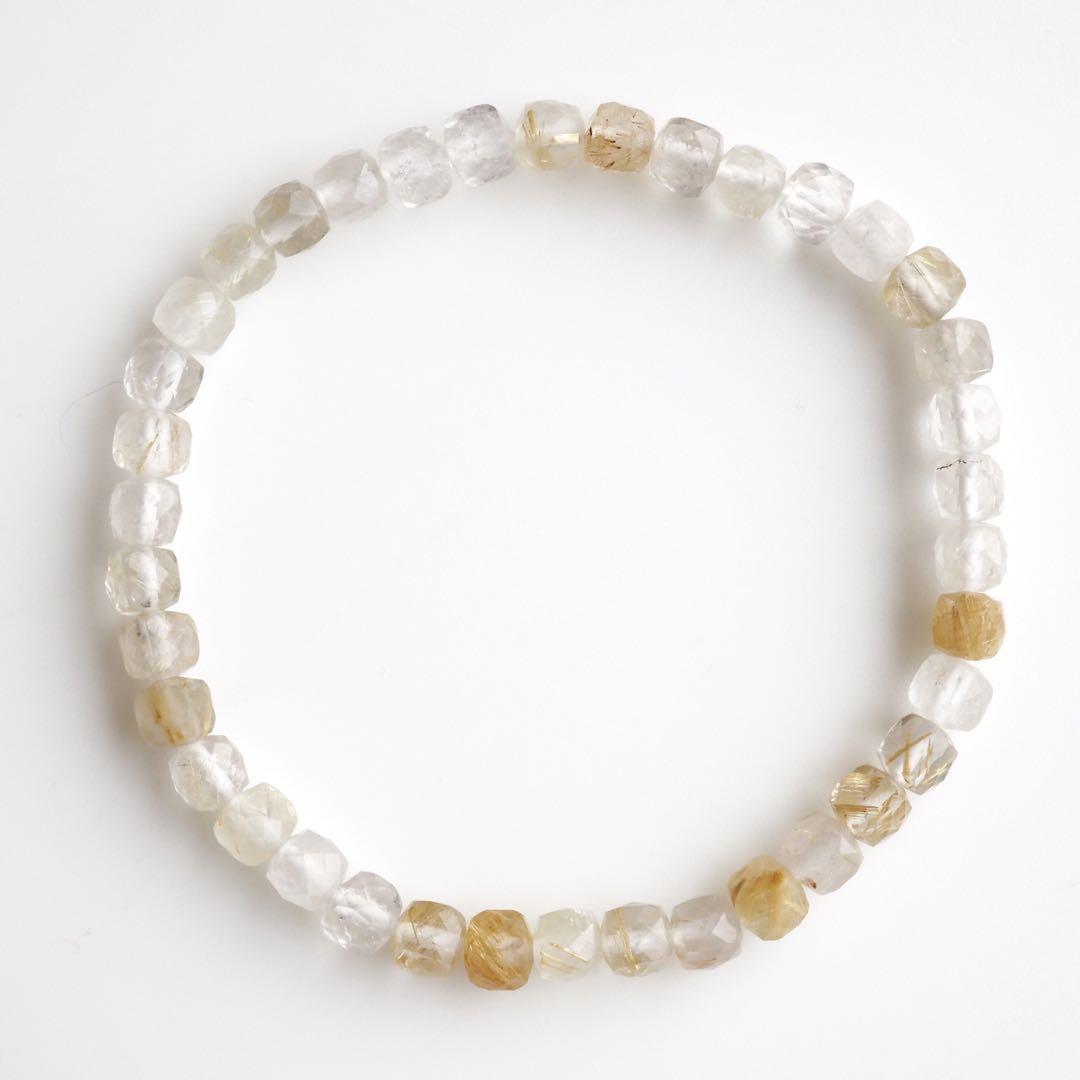 【抹茶】ミックスカーネリアンのゴムブレスレット