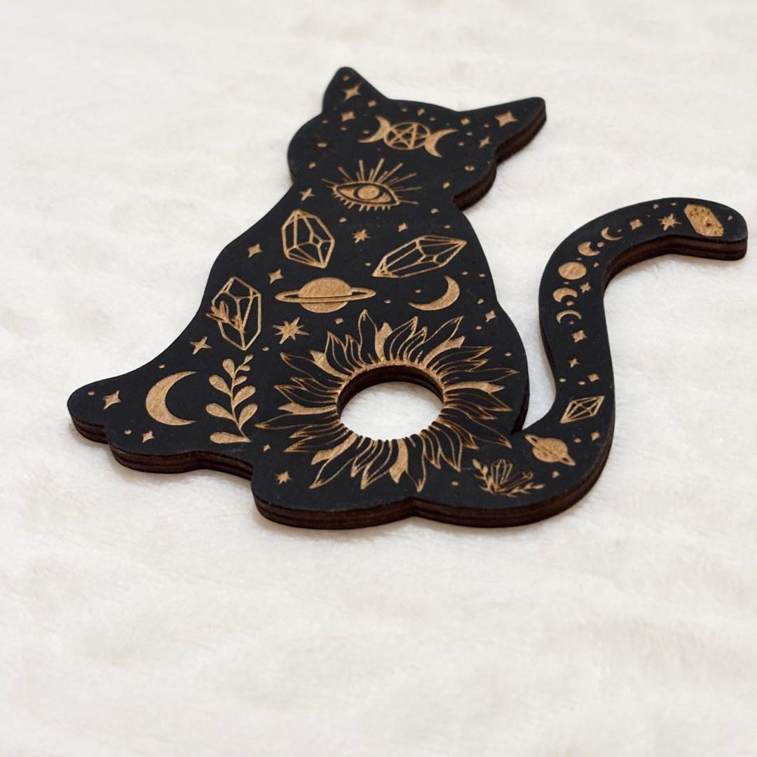 スフィア台座　スフィアプレート　猫　クリスタル　魔法　アルター