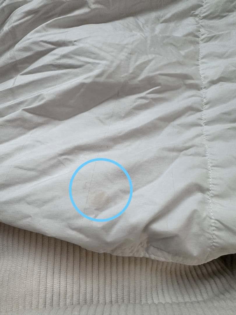 無印良品　グレー羽毛掛ふとん・軽量一層式 S 150×210cm