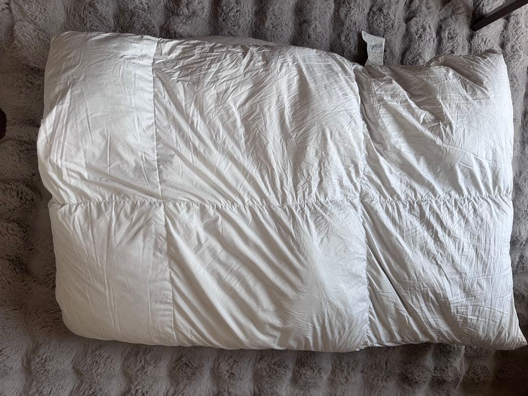 無印良品　グレー羽毛掛ふとん・軽量一層式 S 150×210cm