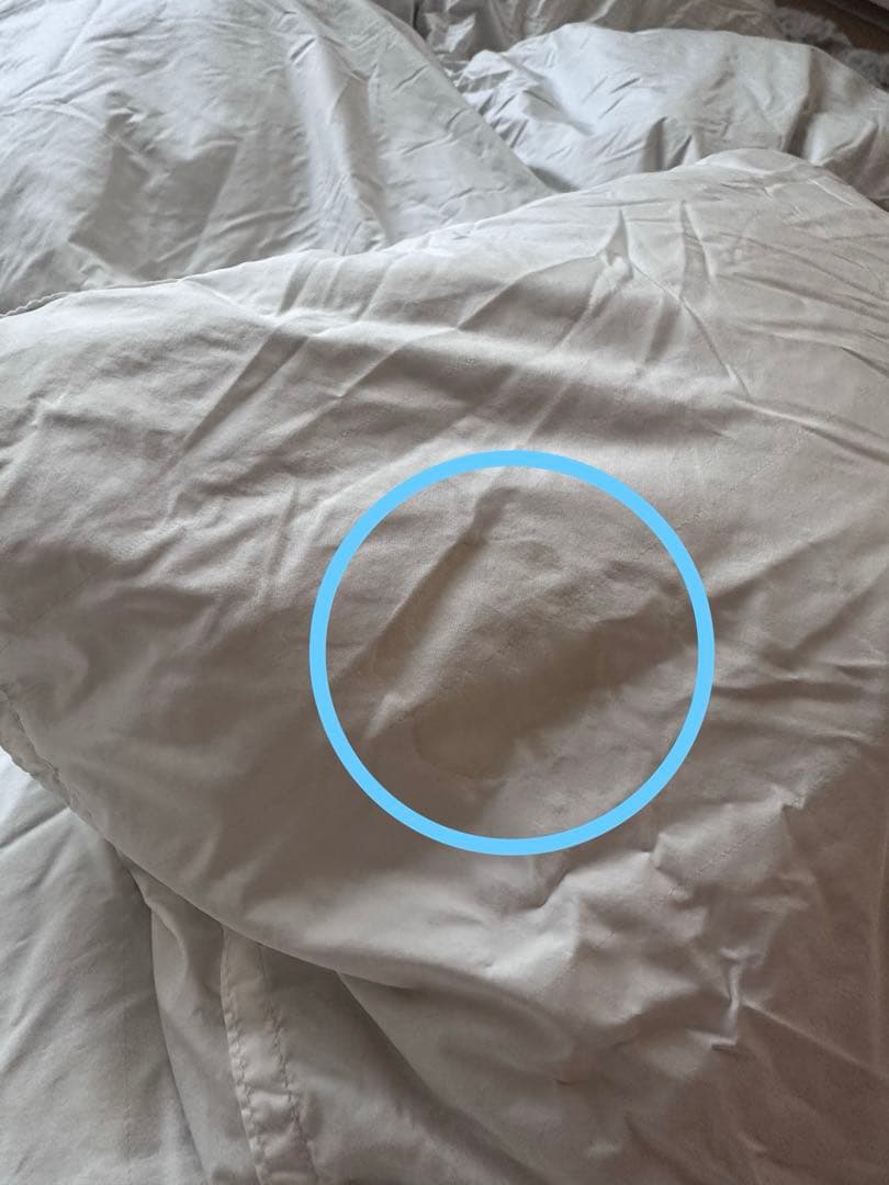 無印良品　グレー羽毛掛ふとん・軽量一層式 S 150×210cm