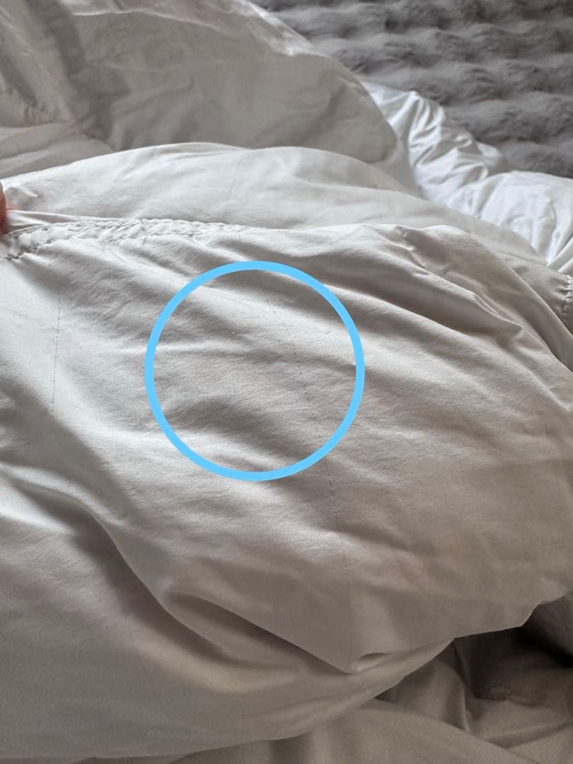 無印良品　グレー羽毛掛ふとん・軽量一層式 S 150×210cm