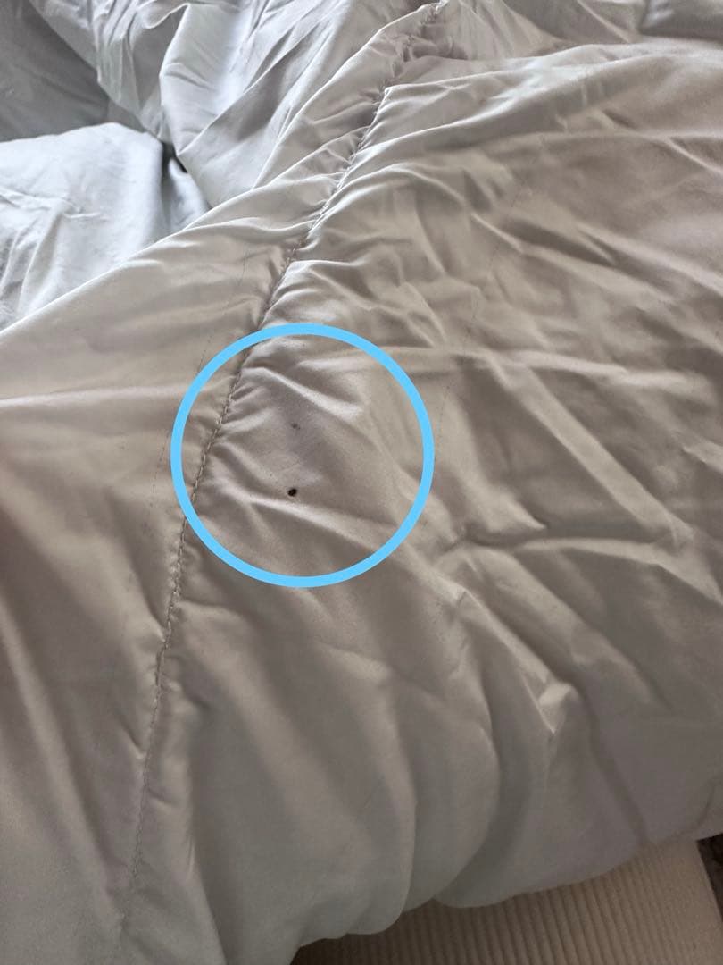 無印良品　グレー羽毛掛ふとん・軽量一層式 S 150×210cm