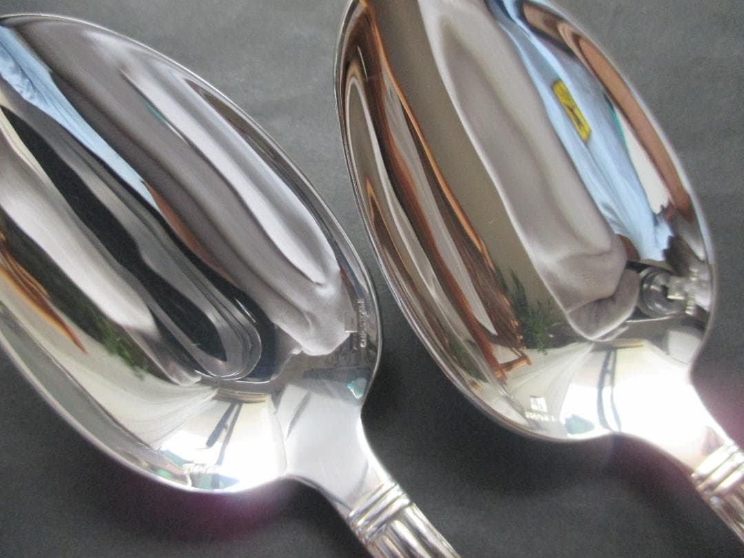 極美品☆仏蘭西高級銀器☆クリストフルシルバー　テーブルスプーン２本　アリア