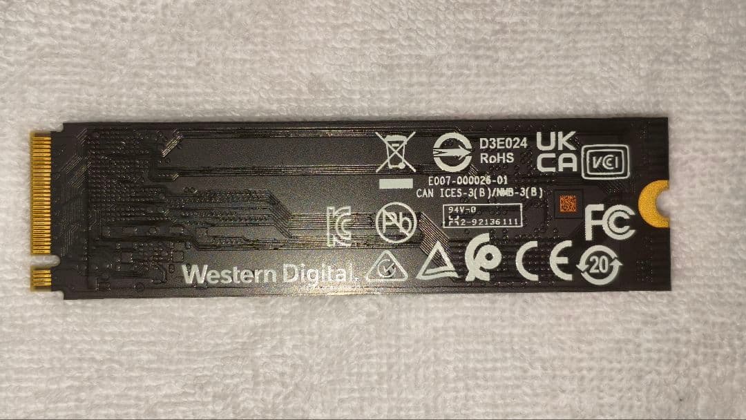 メモリー WD_BLACK SN770 1TB NVMe SSD