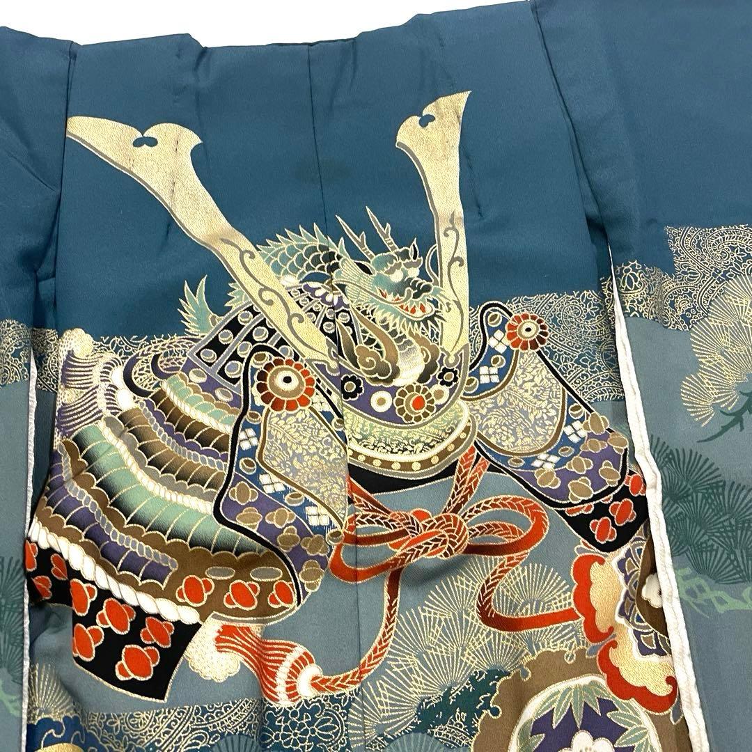 七五三 羽織セット 男の子 羽織 着物 長襦袢 半衿付き 5歳 No.133