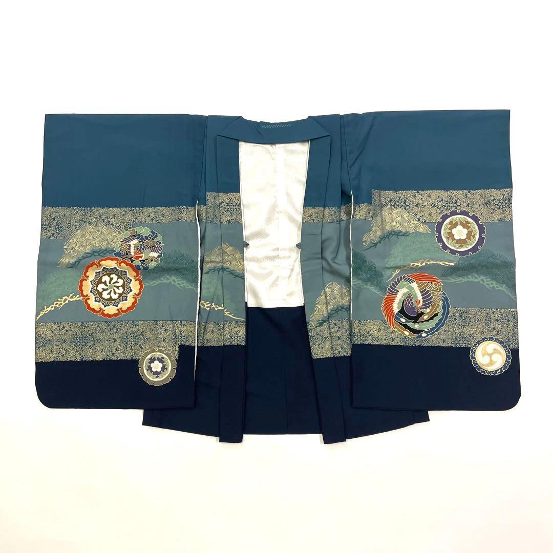 七五三 羽織セット 男の子 羽織 着物 長襦袢 半衿付き 5歳 No.133