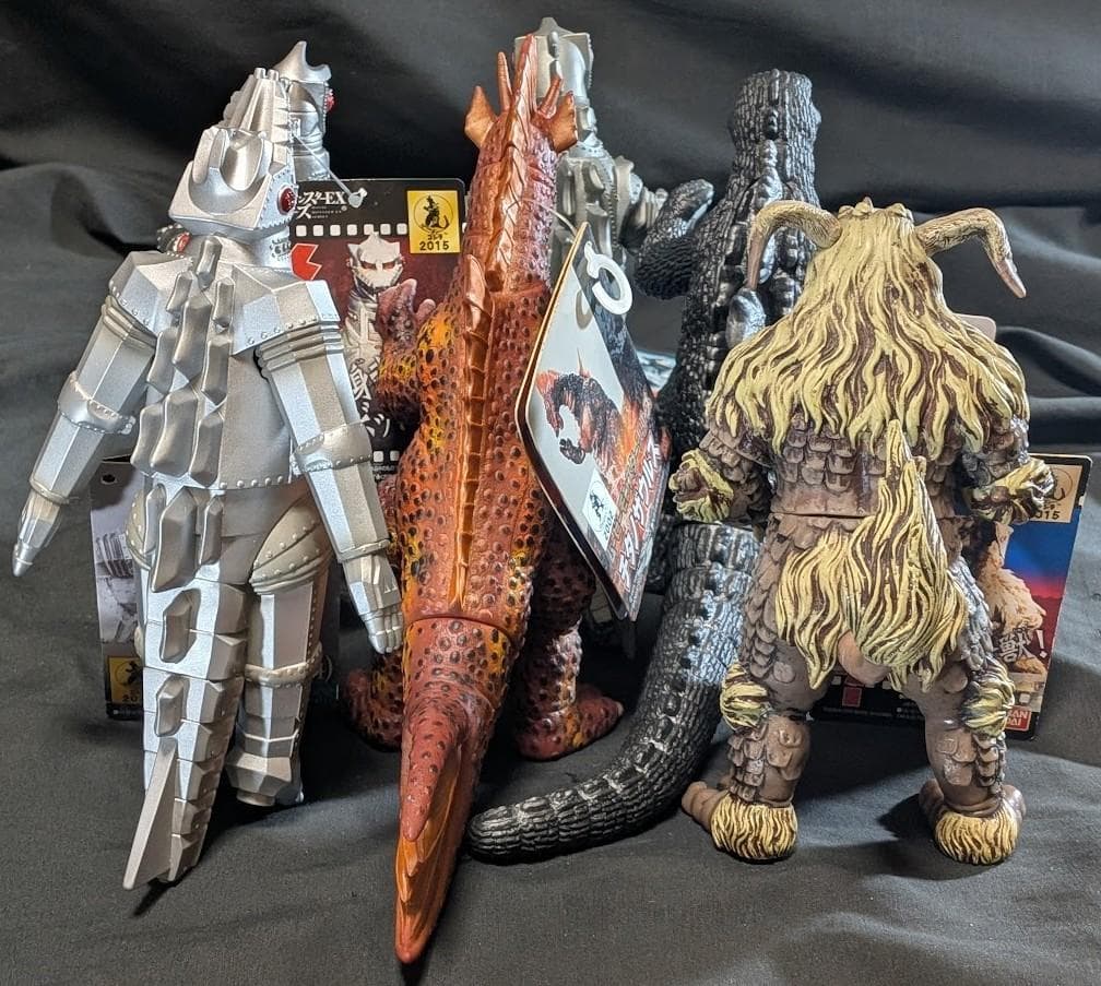 ゴジラ＆メカゴジラ＆チタノザウルス他（バンダイ）ムービーモンスター６体セット
