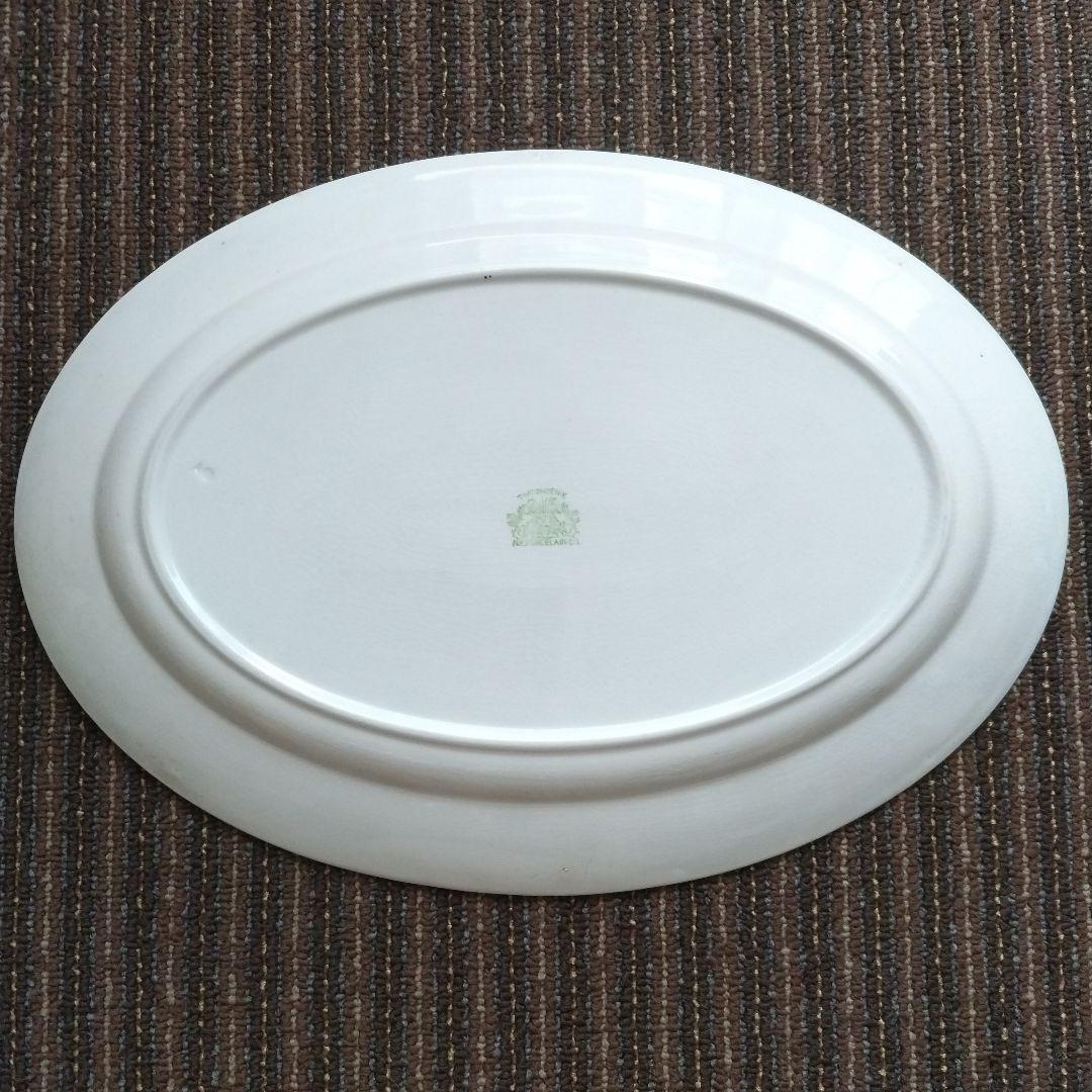 b【美品】ニッコーダブルフェニックス　カナザワ印　シノワズリ　大皿　貫入あり