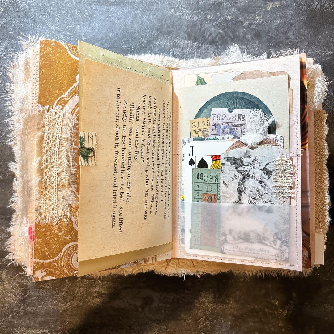 W1 クリスマス ジャンクジャーナル junkjournal 雑記帳