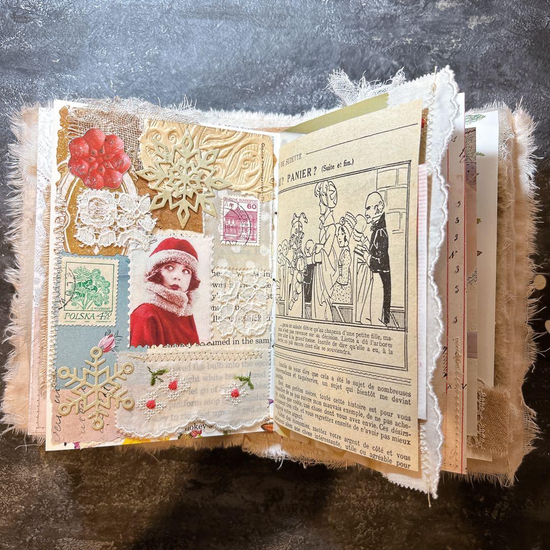 W1 クリスマス ジャンクジャーナル junkjournal 雑記帳