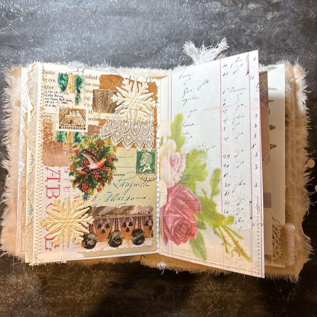 W1 クリスマス ジャンクジャーナル junkjournal 雑記帳