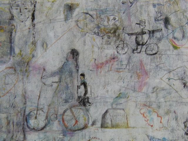 平澤重信、【あなたの隣の向こう側】、希少な画集画、新品高級額・額装付